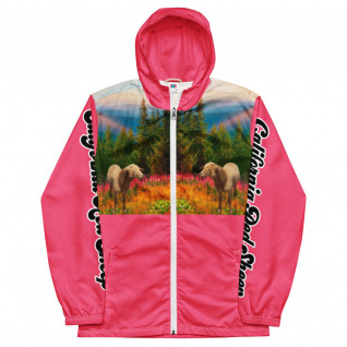 California Red Sheep Shear Perfection Ranch Men’s windbreaker 6 Brink Pink