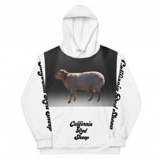 California Red Sheep Shear Perfection Ranch Unisex Hoodie 4 white