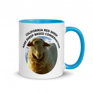 California Red Sheep Rare Sheep Breed Conservation Mug with Color Inside
