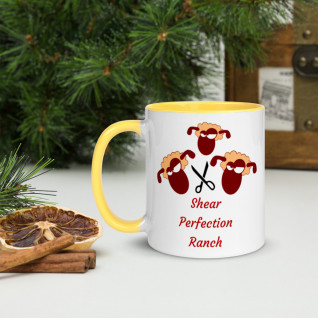 Shear Perfection Ranch Rare Sheep Breed Conservation Mug with Color Inside