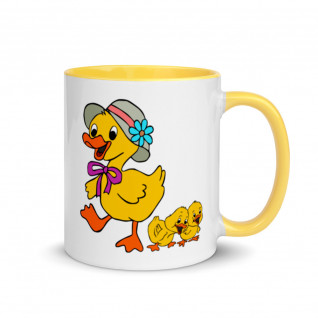 Duck Mama Mug with Color Inside